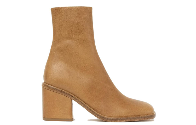 (W) Chloé Leather CMFT Round-Toe Bootie 'Brown' 圖 2