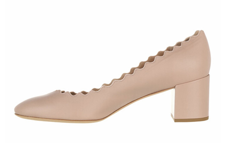 (W) Chloé Leather High-Heeled Shoes 'Pink'
