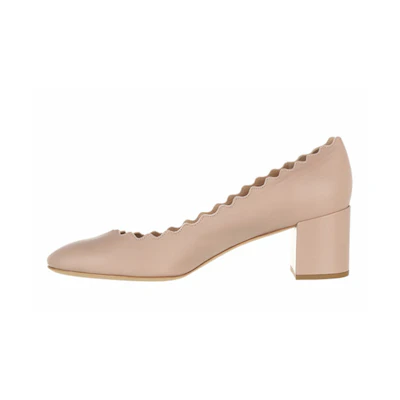 (W) Chloé Leather High-Heeled Shoes 'Pink'