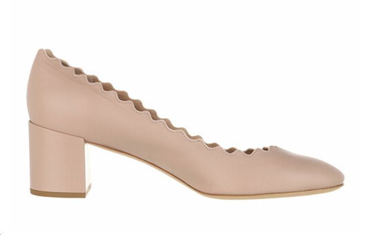 (W) Chloé Leather High-Heeled Shoes 'Pink' 圖 2
