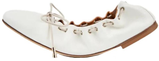 (Women) Chloé Leather Lace-Up Casual Shoes 'White' CHC23S808CO105 (Women) Chloé Leather Lace-Up Casual Shoes 'White' CHC23S808CO105