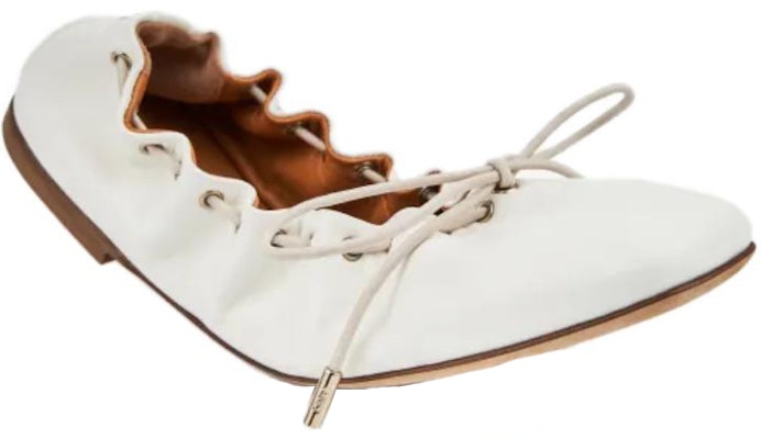 (Women) Chloé Leather Lace-Up Casual Shoes 'White' CHC23S808CO105 Order (Women) Chloé Leather Lace-Up Casual Shoes 'White' CHC23S808CO105