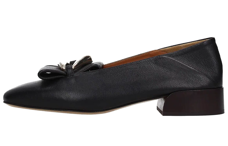 (Women) Chloé Leather Loafer 'Black' CHC21A47684001