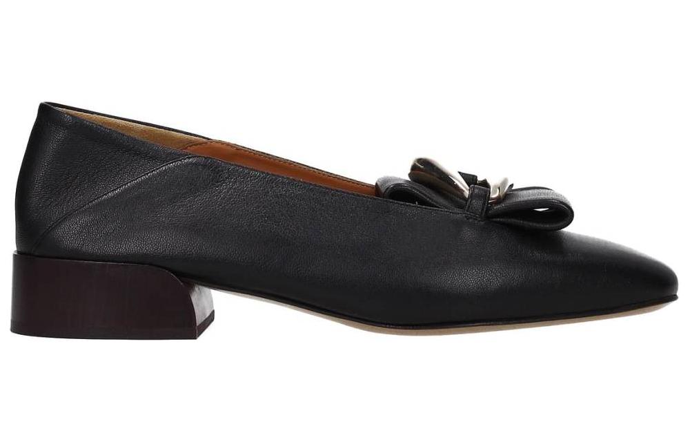 Order (W) 끌로에 블랙 레더 로퍼 CHC21A47684001