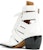 (W) But Chloé Kulit Tumit Blok Hujung Runcing Ankle Boots 'Putih' CHC18U00606101