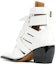 Shop (W) But Chloé Kulit Tumit Blok Hujung Runcing Ankle Boots 'Putih' CHC18U00606101