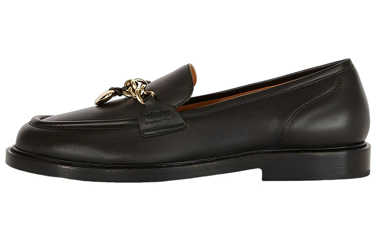 (Women) Chloé Leather Slip-On Flats 'Black' CHC22W743AV001