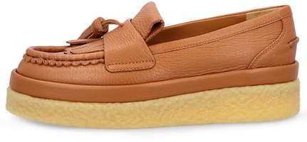 (Women) Chloé Leather Slip-On Platform 'Brown' CHC22A669AB242 (Women) Chloé Leather Slip-On Platform 'Brown' CHC22A669AB242