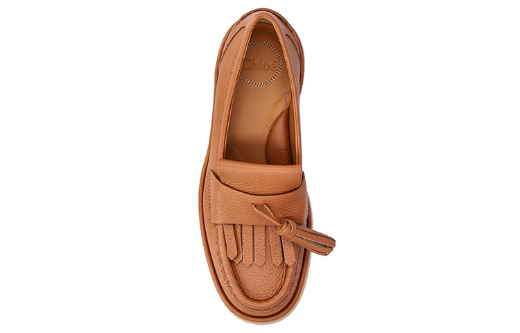 Lookbook (W) Chloé Kasut Kulit Slip-On Platform 'Coklat' CHC22A669AB242