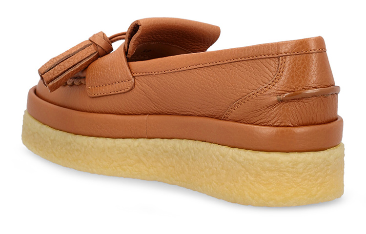 Shop (W) Chloé Kasut Kulit Slip-On Platform 'Coklat' CHC22A669AB242