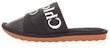 (W) Sneaker Slip-On Kulit Chloé 'Black Fashion' CHC21A489R4-001