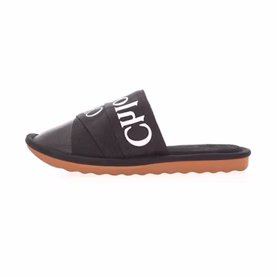(W) Chloé Leather Slip-On Sneaker 'Black Fashion'