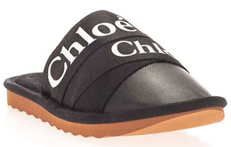 Lookbook (W) Chloé 黑色时尚皮革便鞋 CHC21A489R4-001