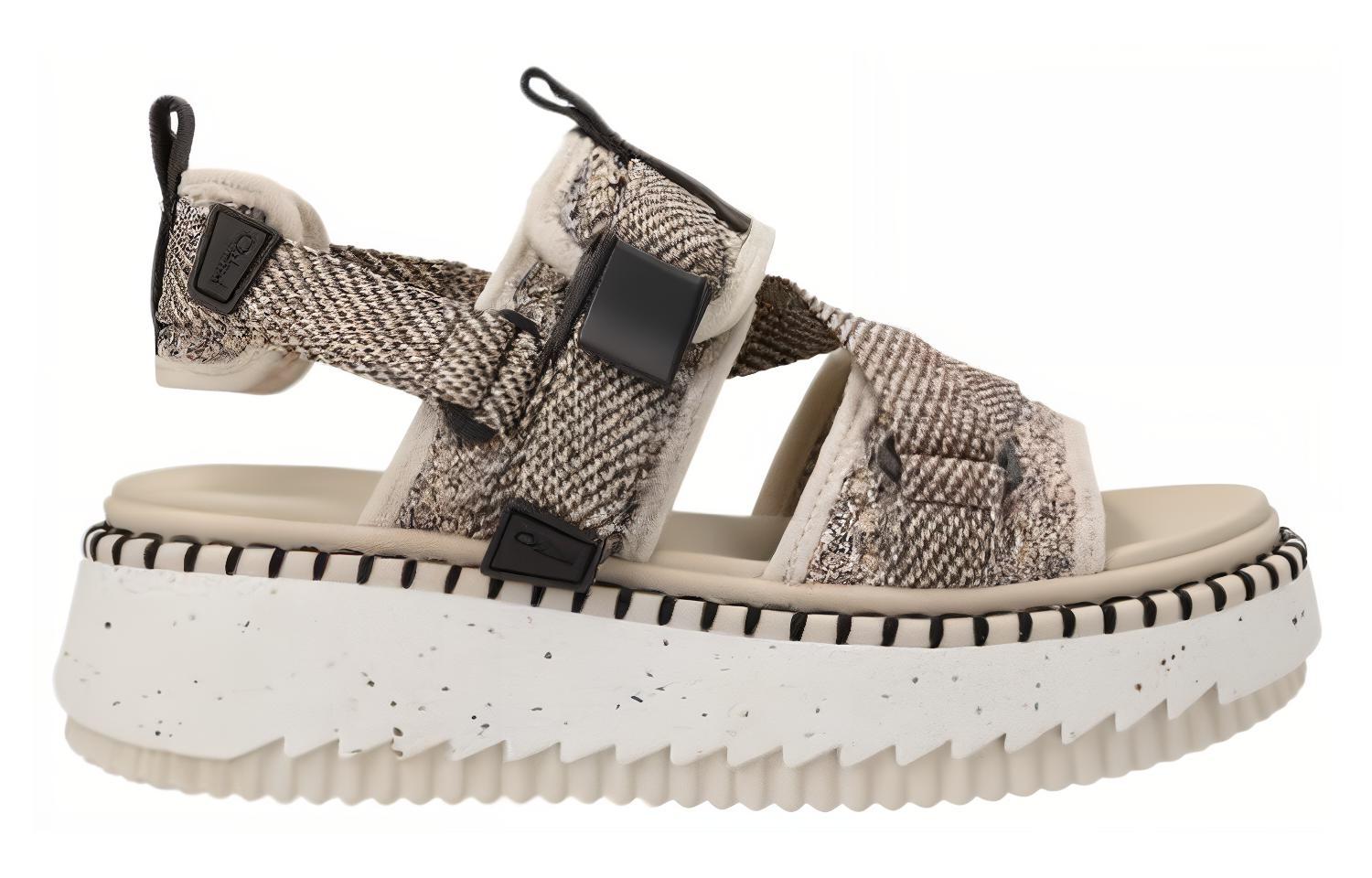 Order (W) Sandal Platform Chloé Lilli 'Nomad Beige' CHC23S627BV28U