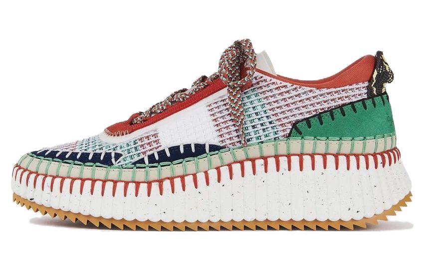 (W) Chloé Low-Top 'White Green CMFT'