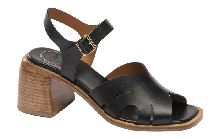 (W) Chloé Lucille High Heel Sandals 'Black Calfskin' 圖 2