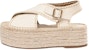 (W) Sandal Espadrille Platform Chloé Lucinda 'Putih' CHC22U643Y9122