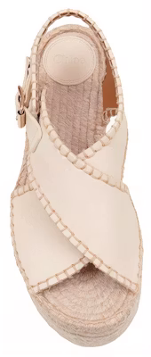(W) "Chloé Lucinda Sandalia con Plataforma de Esparto 'Blanco'" CHC22U643Y9122 Lookbook (W) "Chloé Lucinda Sandalia con Plataforma de Esparto 'Blanco'" CHC22U643Y9122