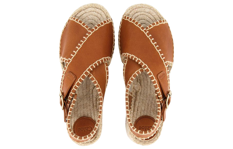 (W) Chloé Lucinda Platform Sandal 'Brown' 圖 3