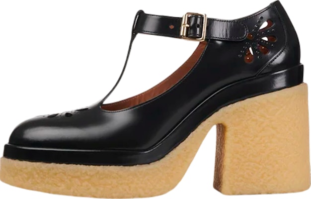 (Women) Chloé Mary Jane High Heels 'Smooth Black Calfskin' CHC22S575P0001 Buy (Women) Chloé Mary Jane High Heels 'Smooth Black Calfskin' CHC22S575P0001