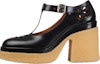 Buy (W) Chloé Mary Jane Tumit Tinggi 'Kulit Anak Lembu Hitam Licin' CHC22S575P0001
