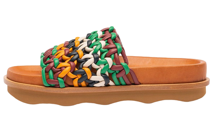 (W) Chloé Mule Flat 'Brown Calfskin'