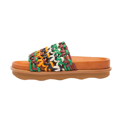 (W) Chloé Mule Flat 'Brown Calfskin'