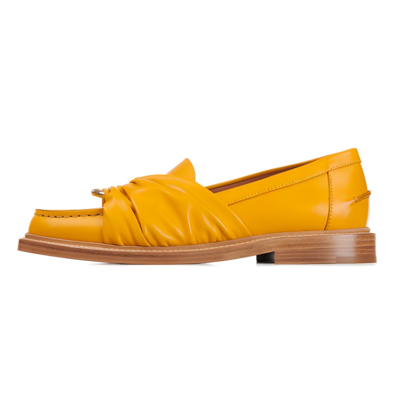 (W) Chloé Nappa Lambskin Flat Loafer 'Yellow'