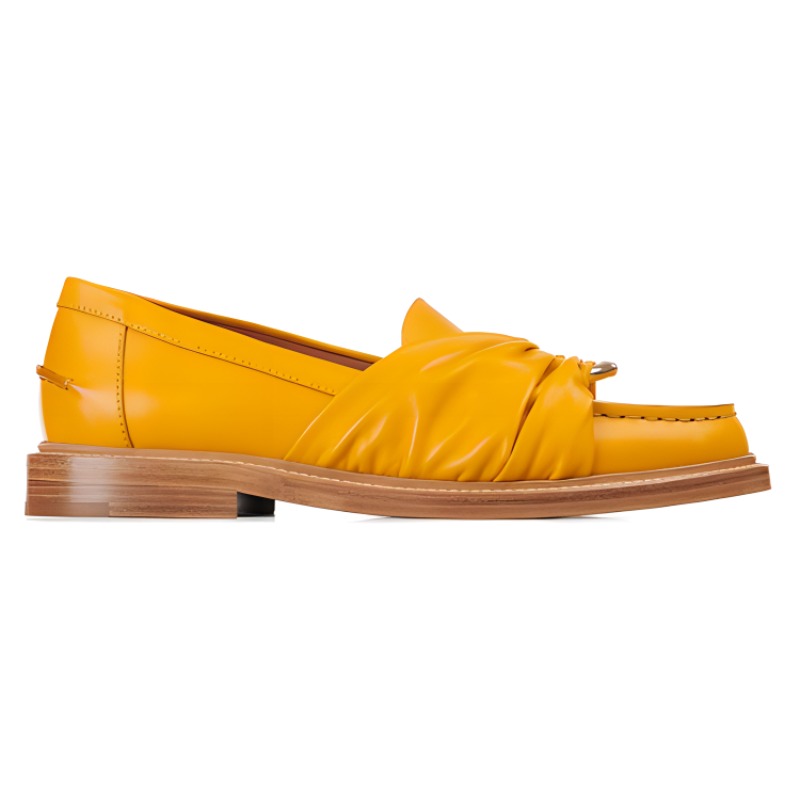 (W) Chloé Nappa Lambskin Flat Loafer 'Yellow' 圖 2