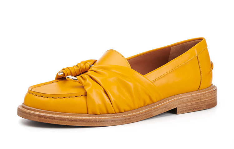 (W) Chloé Nappa Lambskin Flat Loafer 'Yellow' 圖 4