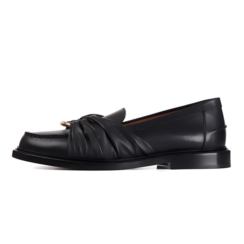 (W) Chloé Nappa Sheepskin Loafer 'Black'