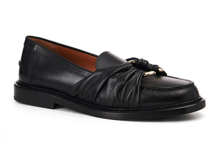 (W) Chloé Nappa Sheepskin Loafer 'Black' 圖 3