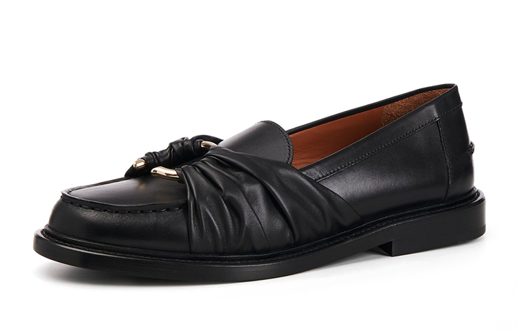 (W) Chloé Nappa Sheepskin Loafer 'Black' 圖 4