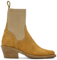 (Women) Chloé Nellie Suede Ankle Boots Quiet 'Brown' CHC23A706E9219 (Women) Chloé Nellie Suede Ankle Boots Quiet 'Brown' CHC23A706E9219