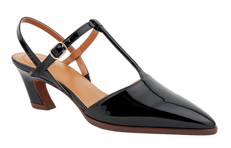 Lookbook (W) Zapato de Tacón Chloé Charol Punta Fina con Hebilla 5cm 'Negro'. CHC23U859BY001