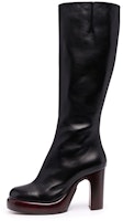 (Women) Chloé Platform Over-The-Knee Boots 'Black' CHC21A468T0001 (Women) Chloé Platform Over-The-Knee Boots 'Black' CHC21A468T0001