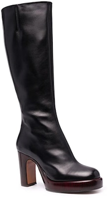 (Women) Chloé Platform Over-The-Knee Boots 'Black' CHC21A468T0001 Lookbook (Women) Chloé Platform Over-The-Knee Boots 'Black' CHC21A468T0001