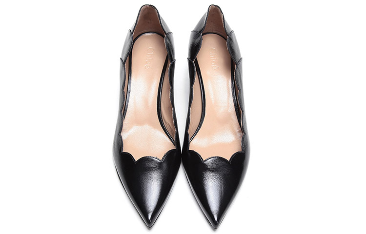 (W) Chloé Pointed Toe High Heels 'Black' 圖 4