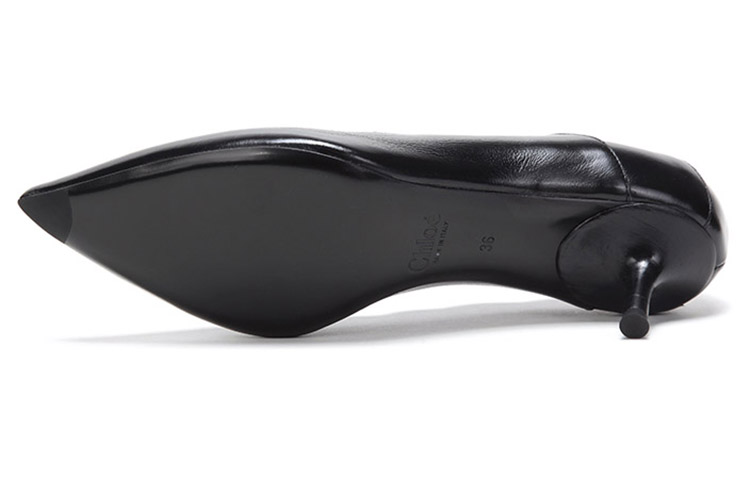 (W) Chloé Pointed Toe High Heels 'Black' 圖 6