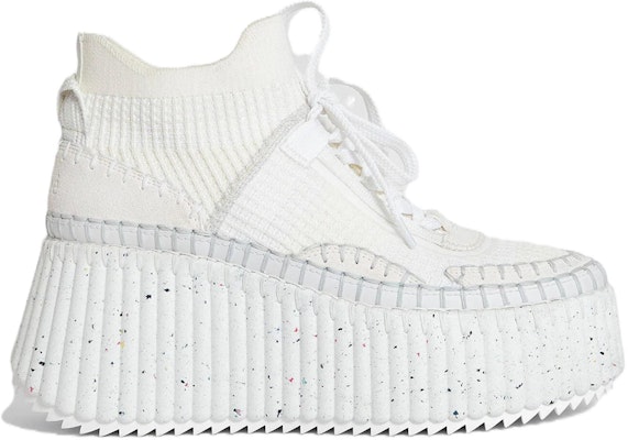 (Women) Chloé Round-Toe Lace-Up 'White' CHC23A909Y0101 Lookbook (Women) Chloé Round-Toe Lace-Up 'White' CHC23A909Y0101