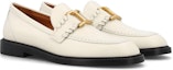 Shop (W) Kasut Loafer Slip-On Hujung Bulat Chloé 'Putih' CHC23A911EY122