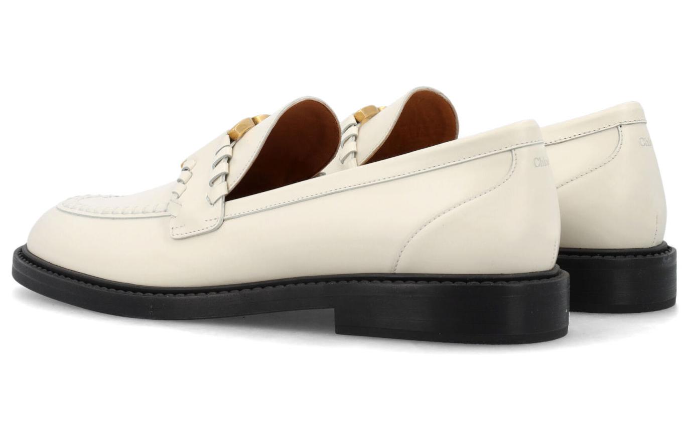 Purchase Chloe蔻依 圓頭套腳 樂福鞋 女款 白色