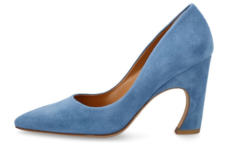 (Women) Chloé Slide-On 'Fashion Chunky Blue High Heel' CHC23S817CJ484