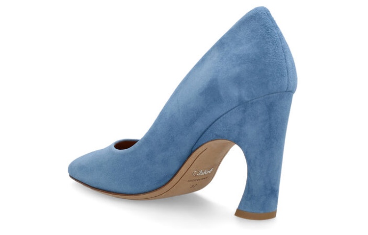 Lookbook (W) 蔻依时尚粗跟蓝色高跟拖鞋 CHC23S817CJ484