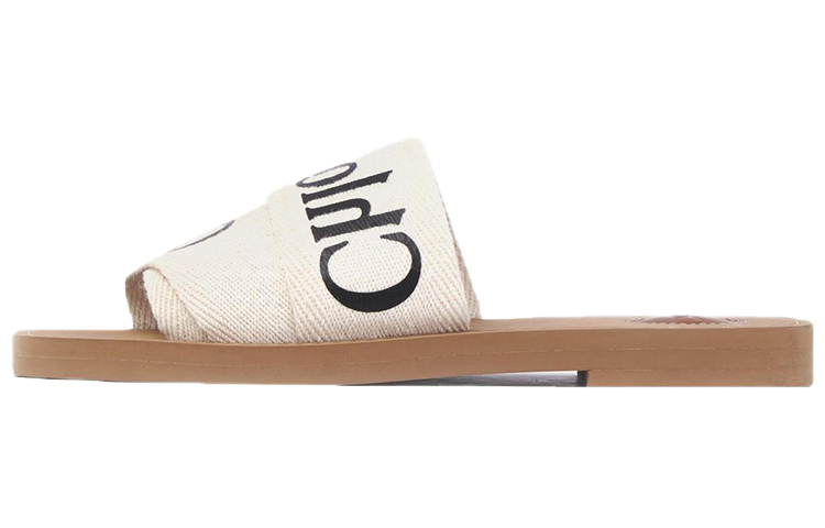 (Women) Chloé Slide 'Wood Fashion White' CHC22U188Z3101