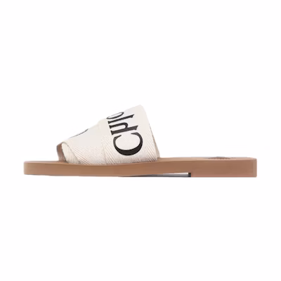 (W) Chloé Slide 'Wood Fashion White'