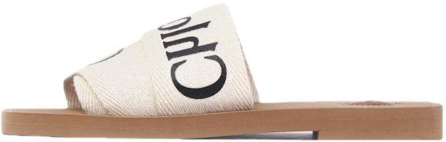 (Women) Chloé Slide 'Wood Fashion White' CHC22U188Z3101 (Women) Chloé Slide 'Wood Fashion White' CHC22U188Z3101