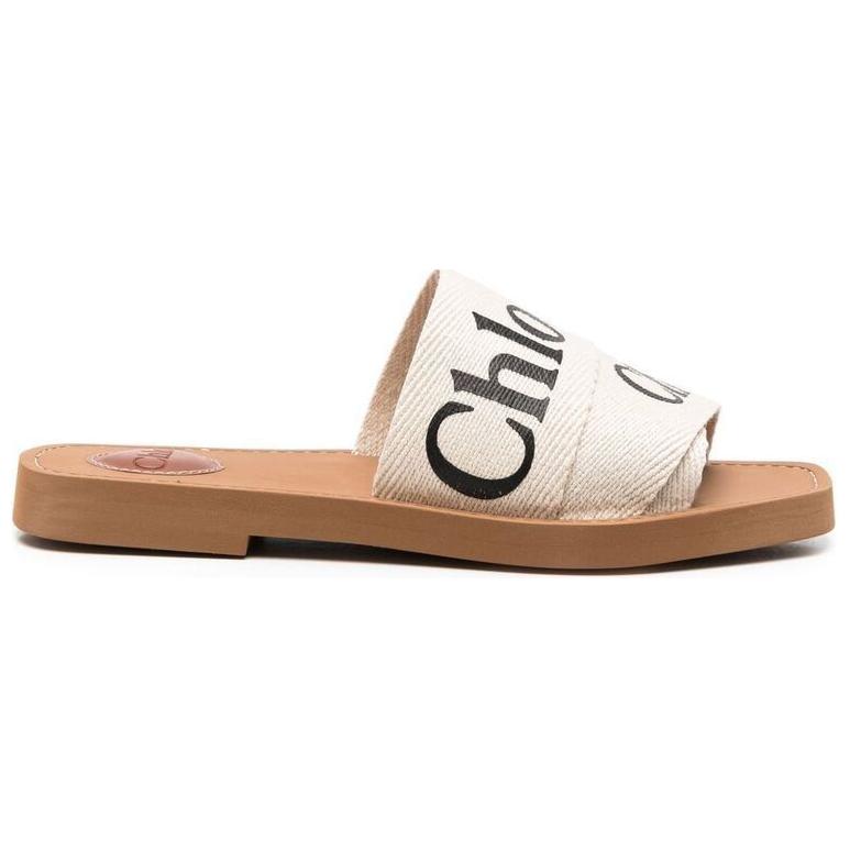 Lookbook (Women) Chloé Slide 'Wood Fashion White' CHC22U188Z3101