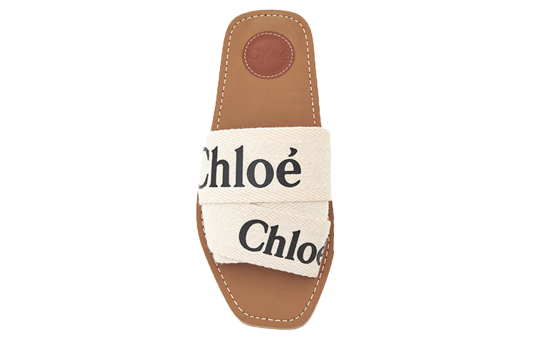 Purchase (Women) Chloé Slide 'Wood Fashion White' CHC22U188Z3101