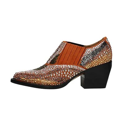 (W) Chloé Suede Ankle Boots 'Warm Orange'